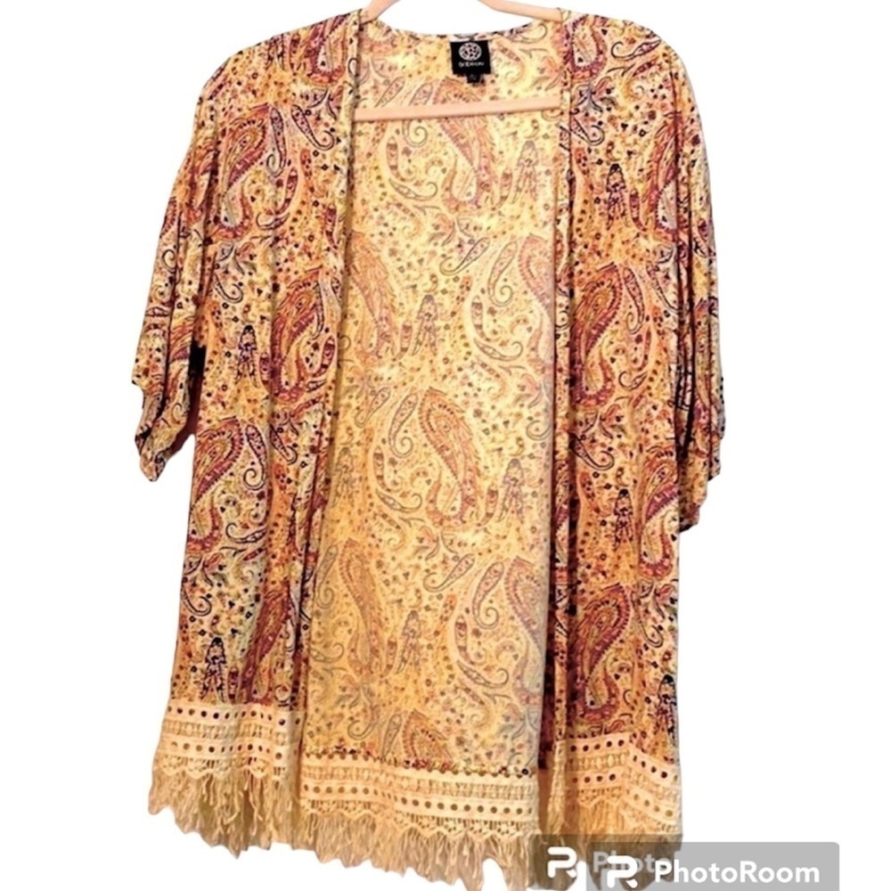 Bobeau lightweight cardigan or kimono, size L